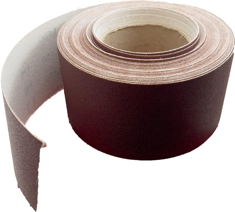Sungold Abrasives 66824 Hook and Loop F-Heavy Weight Paper 120 Grit Rolls for Drum Sanding Machines, 3" x 50'